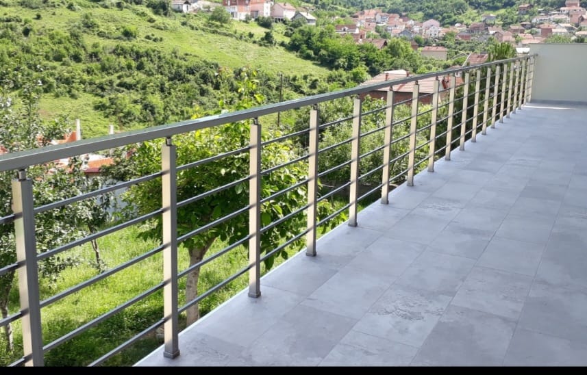 Glasgeländer Aluminium Eloxiert Balkongeländer Alu-eloxiert